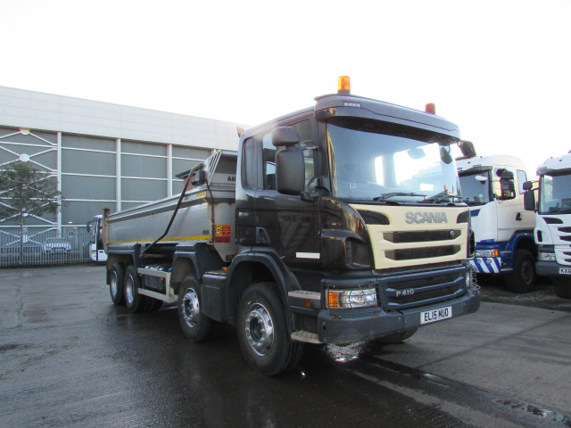 SCANIA P410 2015 8x4 STEEL BODY TIPPER (EL15 MUD) S/N: 4004