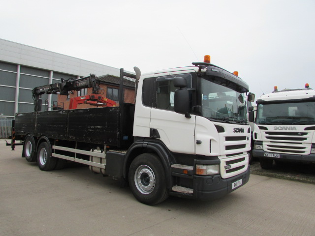 SCANIA P280 2011 6x2 DROPSIDE WITH CRANE. (BN11 VWA) S/N: 4012