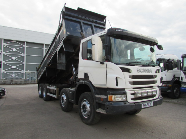 SCANIA P400 2012 8X4 STEEL BODY TIPPER (EX62 EXE) S/N:4198