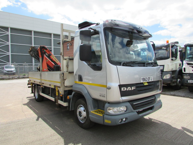DAF LF 45 160 4X2 2013 DROPSIDE WITH CRANE (YB63 EFJ) S/N:4259