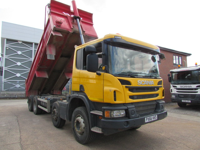 SCANIA P410 8X4 STEEL BODY TIPPER (PX66 KKS) S/N:4264