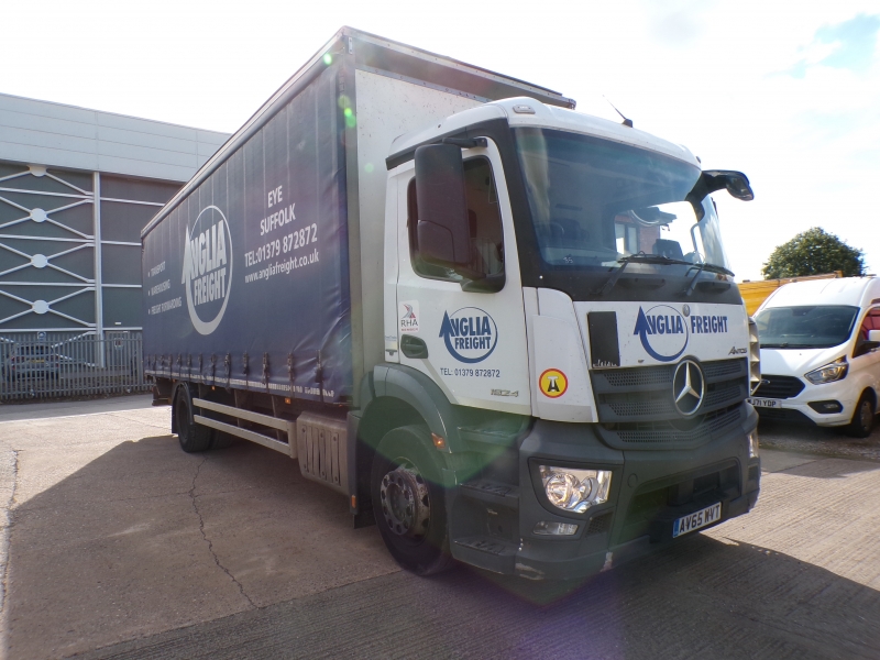 MERCEDES BENZ 1824 4X2 CURTAINSIDE (AV65 WVT) S/N:4284